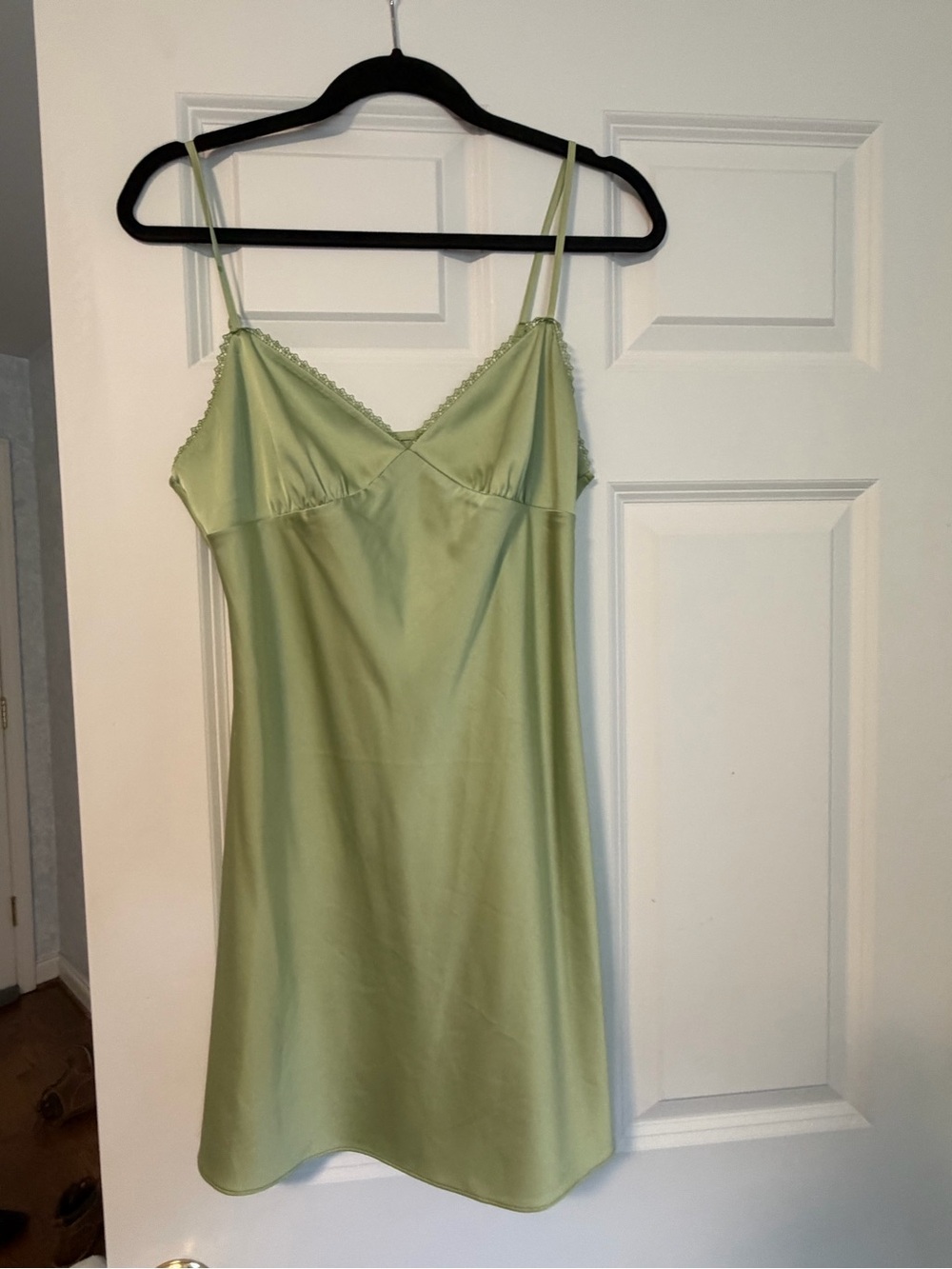 Sunday Best Light Green Satin Slip